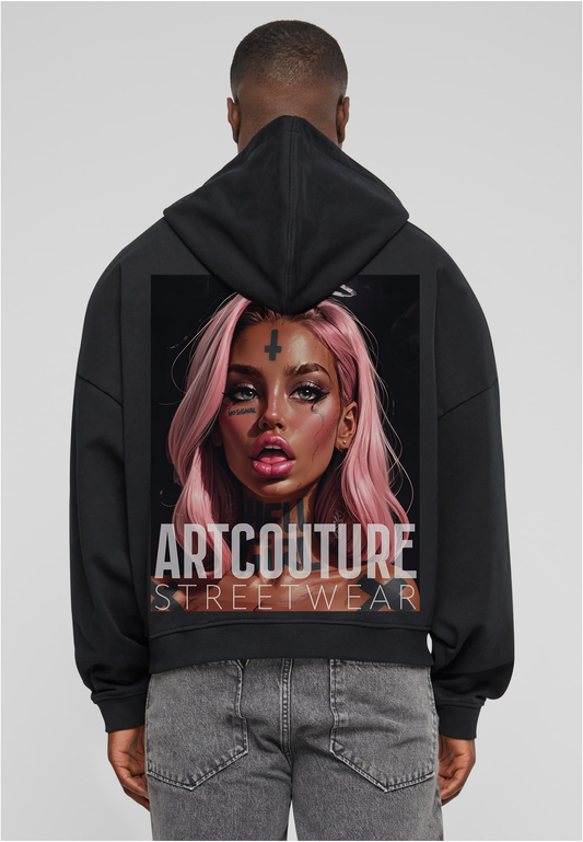 HELLGIRL | ULTRA HEAVY OVERSIZED ZIP HOODIE