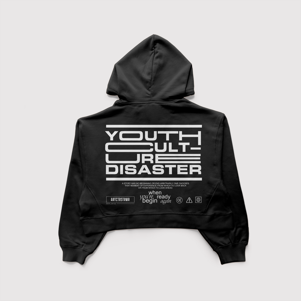 YOUTHGEN | OVERSIZED CROPPED HOODIE